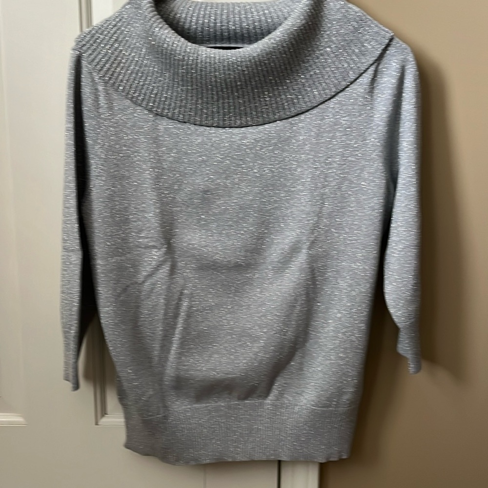 Jones New York metallic 3/4 sleeve top